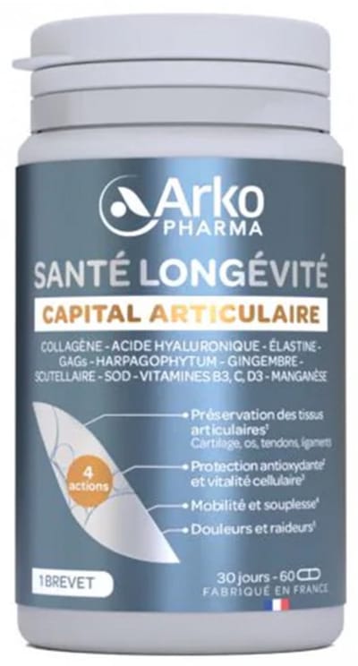 Arkopharma Santé Longévité Capital Articulaire 60 Capsules