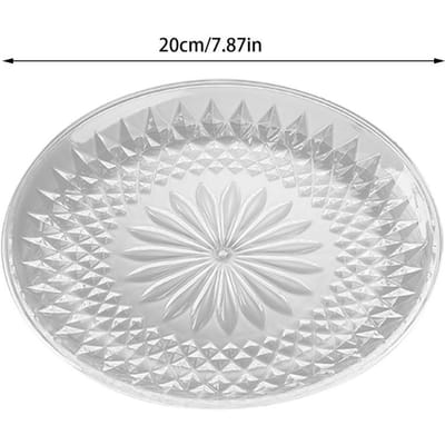 15/20/30cm Acryl Fruitborden Salade Dessertbord Cupcake Display Standaard Koekjesplateau Huishoudelijk Snoep Noten Serveerschaal