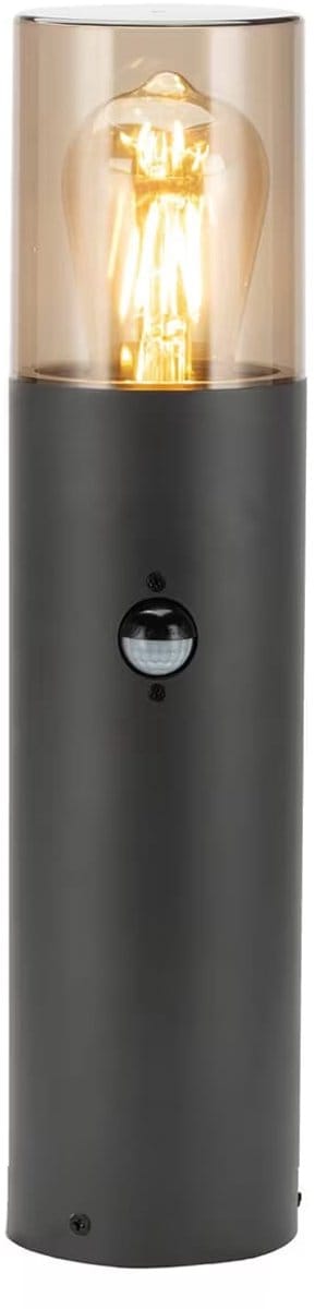 Avide Staande Buitenlamp Athen met Bewegingssensor - Moderne Sokkellamp PIR - 30cm - LED - IP54 - 220-240V - Zwart