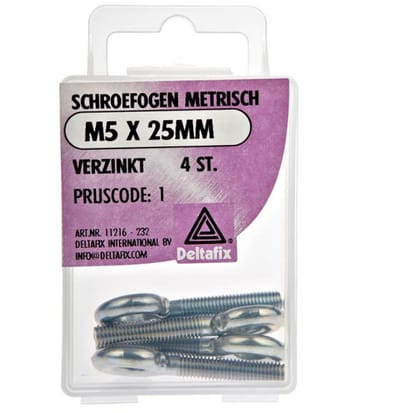 Deltafix - Schroefoog 10x80mm verz
