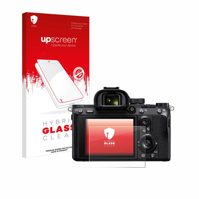 upscreen - Screenprotector voor Sony Alpha 7 III / 7R II / 7S II - Folie Beschermfolie Beschermglas transparant