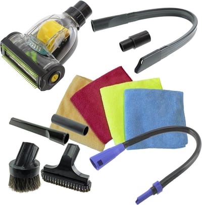 Stofzuiger Accessoires - Reinigingsset - Grondig Schoonmaken - Universele Pasvorm - 32mm / 35mm - Zwart