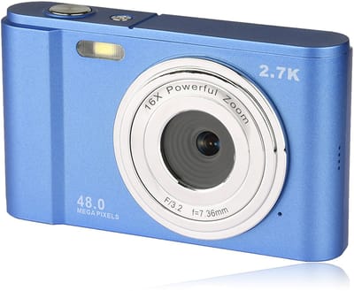 Digitale Camera - 1080P HD Video - 48MP Foto's - 16x Digitale Zoom - Compact & Draagbaar - Voor Reizen & Dagelijks Gebruik - 2.8" LCD - 1 stuk