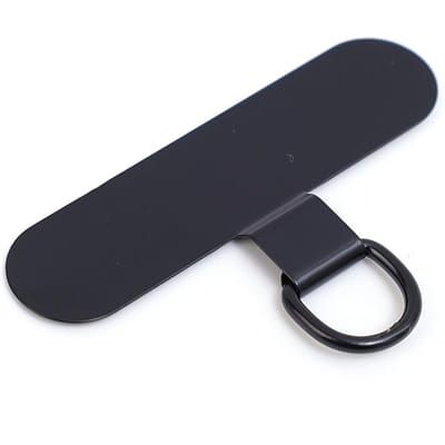1/2/4 STUKS Universele Metalen Telefoon Tether Tab Ultra dun Roestvrij Staal Vervanging Telefoon Lanyard Riemen Kaarten Ophangkoord Tab 1PCS gray
