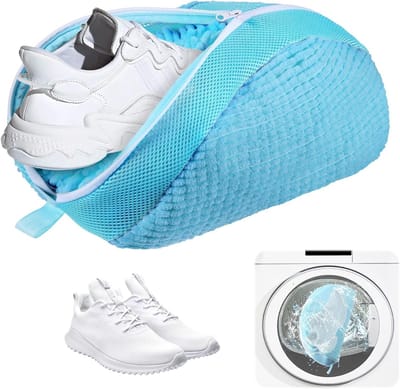 Waszak voor Schoenen - Lichtgewicht en Draagbaar, Herbruikbare Netzak voor Trainers, 39 x 25 x 9 cm, Ideaal voor Wassen en Bescherming van Schoenen
