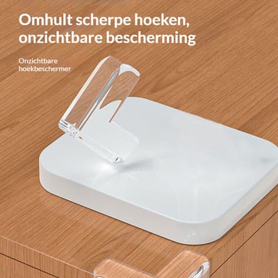 Gloovon® - Hoekbeschermers Baby - 20 stuks - Ronde Vorm + L-Vormig - Transparant - Tafelhoek Beschermers Kind - BPA-vrij & Veilig