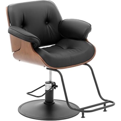 physa kappersstoel met voetsteun - 470 - 570 mm - 200 kg - Zwart 10040627