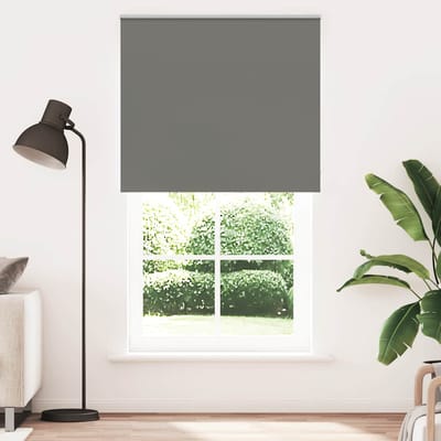 vidaXL - Rolgordijn - verduisterend - 120x210 - cm - stofbreedte - 116,6 - cm - grijs