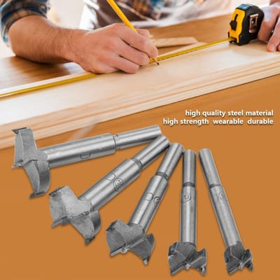 5 stuks 1535mm Hoogsterkte Staal Platte Boor Punt Set Houtbewerkingsgereedschap
