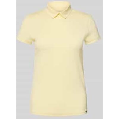 Slim fit T-shirt met polokraag