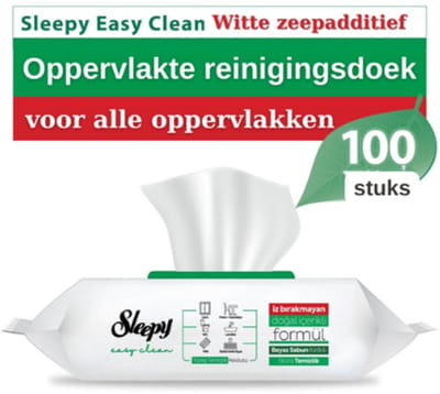 Sleepy Antibacteriële doekjes Sleepy 100st, vochtige doekjes.