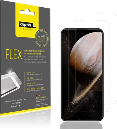 dipos – 2x Beschermfolie geschikt voor JoyHandy Pova 7 Pro | 3D Full Cover Screenprotector | 100% Passend