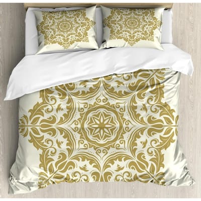 Boheemse 2/3-delige Boho Mandala Beddengoedset Twin Queen King Size Dekbed Dekbedovertrek en Kussensloop Zacht Beddengoed 200x200cm 3pcs