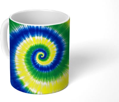 Mok - Koffiemok - Spiraal - Groen - Draaiend - Mokken - 350 ML - Beker - Koffiemokken - Theemok