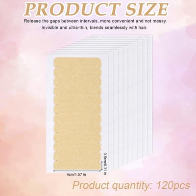 Dailygoods- Haarextensie Tape Professioneel - 120 Stuks - Dubbelzijdige Lijm - PU Materiaal - Kleur: Bruin - Gebruiksvriendelijk
