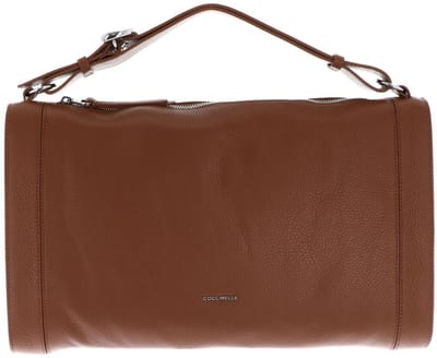 COCCINELLE Leren handtas Elinor Handbag Grained Leather Cognac bruine
