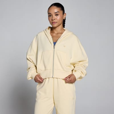 MP Women's Lightweight Loopback Zip Through Hoodie - Butter - XL
