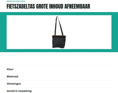 Dailygoods- Fietszadeltas grote capaciteit - Afneembaar ontwerp - Regenbestendig - Oxford-stof - Multifunctioneel - Eenvoudige montage - Bagagedragertas