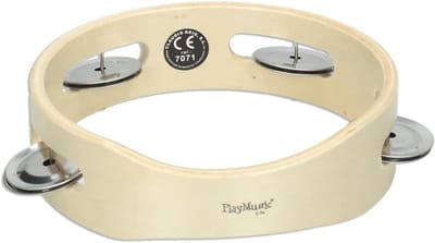 Houten Ring Tamboerijn - Muziek Instrument - Muziek Maken - Duurzaam Hout - 15cm Diameter - Meerkleurig