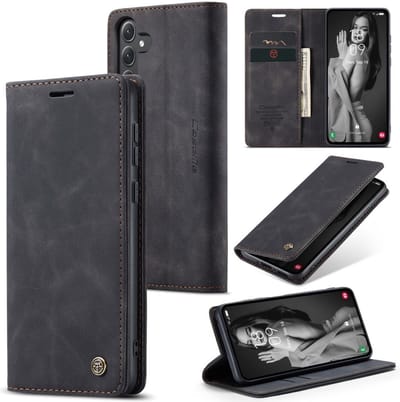 CaseMe Hoesje - Geschikt voor Samsung Galaxy A35 Hoesje - CaseMe 013 Book Case - Zwart