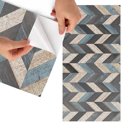 Tulup Meubelfolie - Houtstructuur Plakfolie Meubels - 65x130 cm - Zwart Meubelfolie - Wrapfolie Keuken - Rustiek Meubelfolie - Decoratiefolie - Tafeldecoratie - Texturen