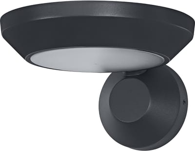 OSRAM buitenwandlamp Donkergrijs, warmwit, 3000 K, IP65, aluminium, 930 lm, 12 W, geïntegreerde LED, levensduur 25.000 uur, 220-240 V