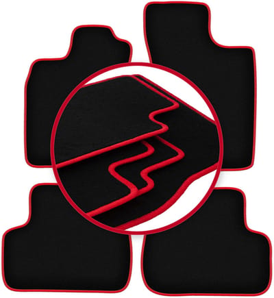 CARLUX-RED automatten voor: Renault Twingo I hatchback (1993-2006)