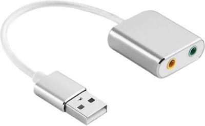 Comfortable externe usb geluidskaart zilver