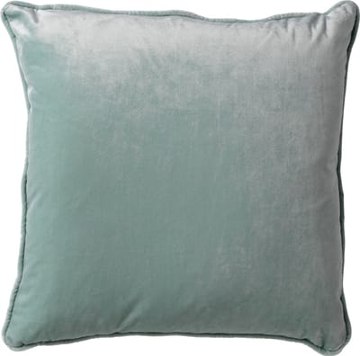 Dutch Decor FINN - Kussenhoes 45x45 cm - velvet - effen kleur - Jadeite - lichtgroen - met rits - zonder binnenkussen