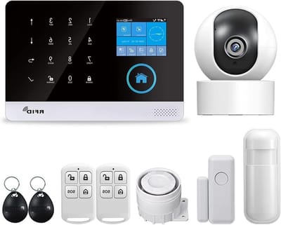 Draadloos Alarmsysteem - Huisbeveiliging GSM - Veiligheid Thuis - App Bediening - PG-103 - Wit