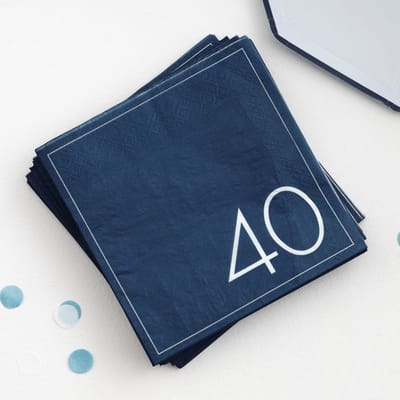 ‘40' Navy - 16 stuks