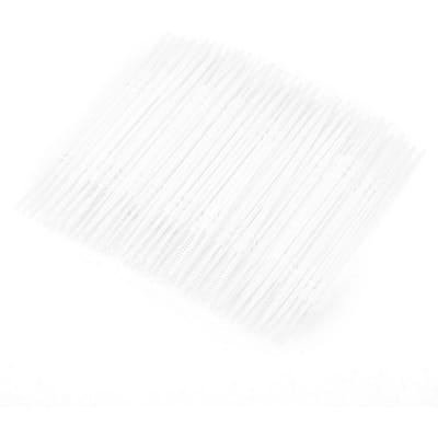 1100pcs   Box Double Head Teeth Cleaning Toothpick Oral Care Floss Pick Toothpick (Jaune) blanc