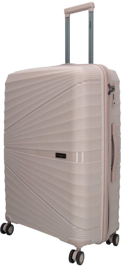 Beagles Travel Koffer - 28 inch - Grote maat - Hardschalig - TSA-slot - Zwenkwielen - Reiskoffer - Lichttaupe