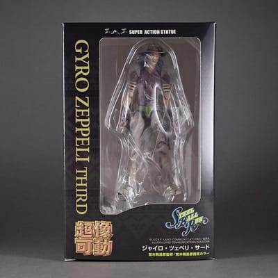 JoJo's Bizarre Adventure Gyro Zeppeli Gearticuleerde Actiefiguren Speelgoed 15cm no box black