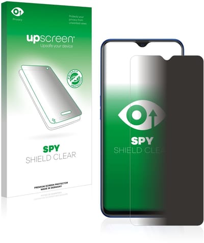 upscreen - privacy screenprotector voor Oppo A9 2020 - Folie Beschermfolie Blauwlichtfilter