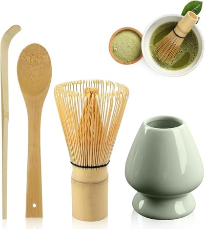 Lexium matcha starterkit -matcha set - matcha kit - matcha thee kit - matcha - matcha klopper - matcha whisk - matcha kom - matcha poeder - matcha thee set -