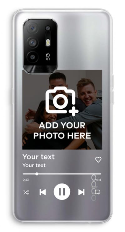 Gepersonaliseerd - Case Company® - Hoesje geschikt voor Oppo A94 5G hoesje - Music Player - Soft Cover Telefoonhoesje - Bescherming aan alle Kanten en Schermrand