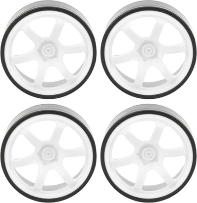 RC Auto Driftbanden - Kunststof Velgen - RC Auto Upgraden - Hoge Simulatie - 4 Stuks - Wit