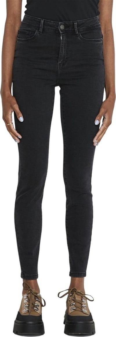 Noisy may Jeans Nmagnes Hw Ank Jeans Vi125bw Bg Noo 27017835 Black Denim Dames Maat - W26 X L32