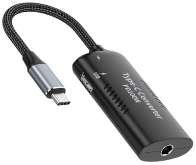 Dailygoods- USB C Power Converter 100W - DC Power 5.5x2.5mm Ingang - Type-C/Type-A Uitgang - PD Emulator Trigger - Drie Apparaten Gelijktijdig Opladen - Max. Vermogen 100W - Oplaadadapter