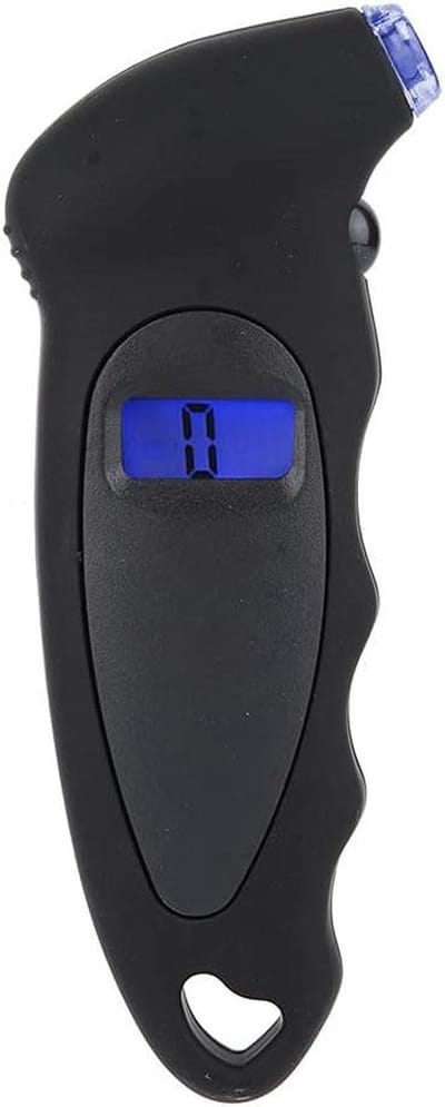 Digitale Bandenspanningmeter - PSI Tester - Veilig Rijden - 4 Eenheden LCD - Draagbaar - Zwart