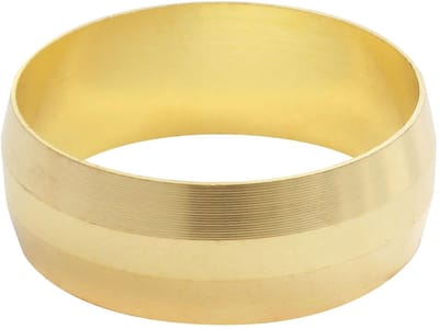 FOR YOU 3540730013729 olijfgroen messing TC 18 (x4) messing ring voor dezelfde klemschroefverbinding koperen buis Ø18-4 delen Sachet, None