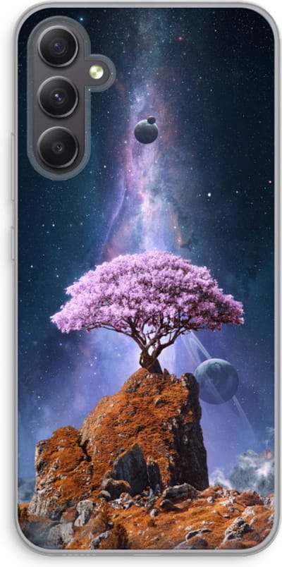 Case Company® - Hoesje geschikt voor Samsung Galaxy A34 hoesje - Ambition - Soft Cover Telefoonhoesje - Bescherming aan alle Kanten en Schermrand