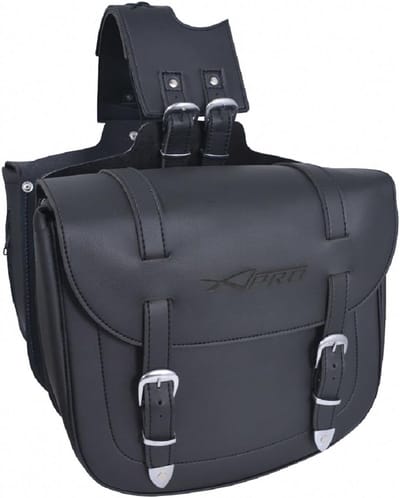 Zwarte Motor Zagtassen Set Cruiser en Biker Tassen