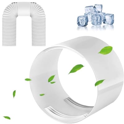 Airconditioning Afvoerslang 150 mm met Adapter en PVC Verbindingsstuk - Ventilatiebuisverbinder voor Efficiënte Koeling