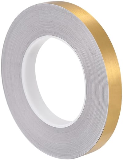 Zelfklevende Tegel Stickers voor Naadafdichting op Muur, Vloer en Plafond - Gouden Decoratieve Tape 5mm voor Meubelrand en DIY Projecten