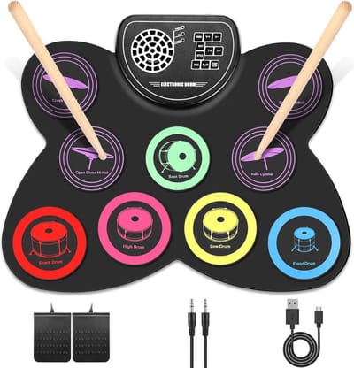 MKSS® Elektrisch Drumstel - Drumstel voor kinderen en Volwassenen - Zwart