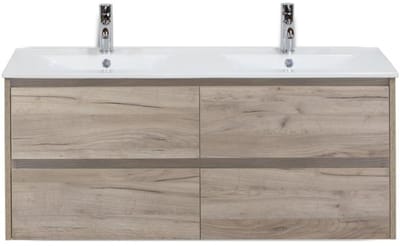 Dante Badmeubelset 120 cm - Craft Oak - Keramische Wastafel Wit Enjoy