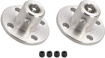2 Stuks 5mm Binnen Diameter Flensverbinding Rigid Connector voor Shaft Guide Holder en Motor Model met Schroeven voor DIY Projecten en RC Toepassingen