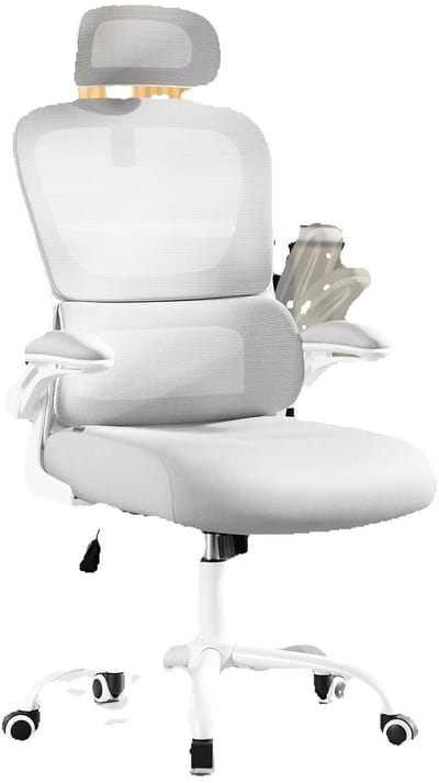 Questyr - Bureaustoel - Ergonomische Mesh stoel - Dubbellaags Mesh Stof